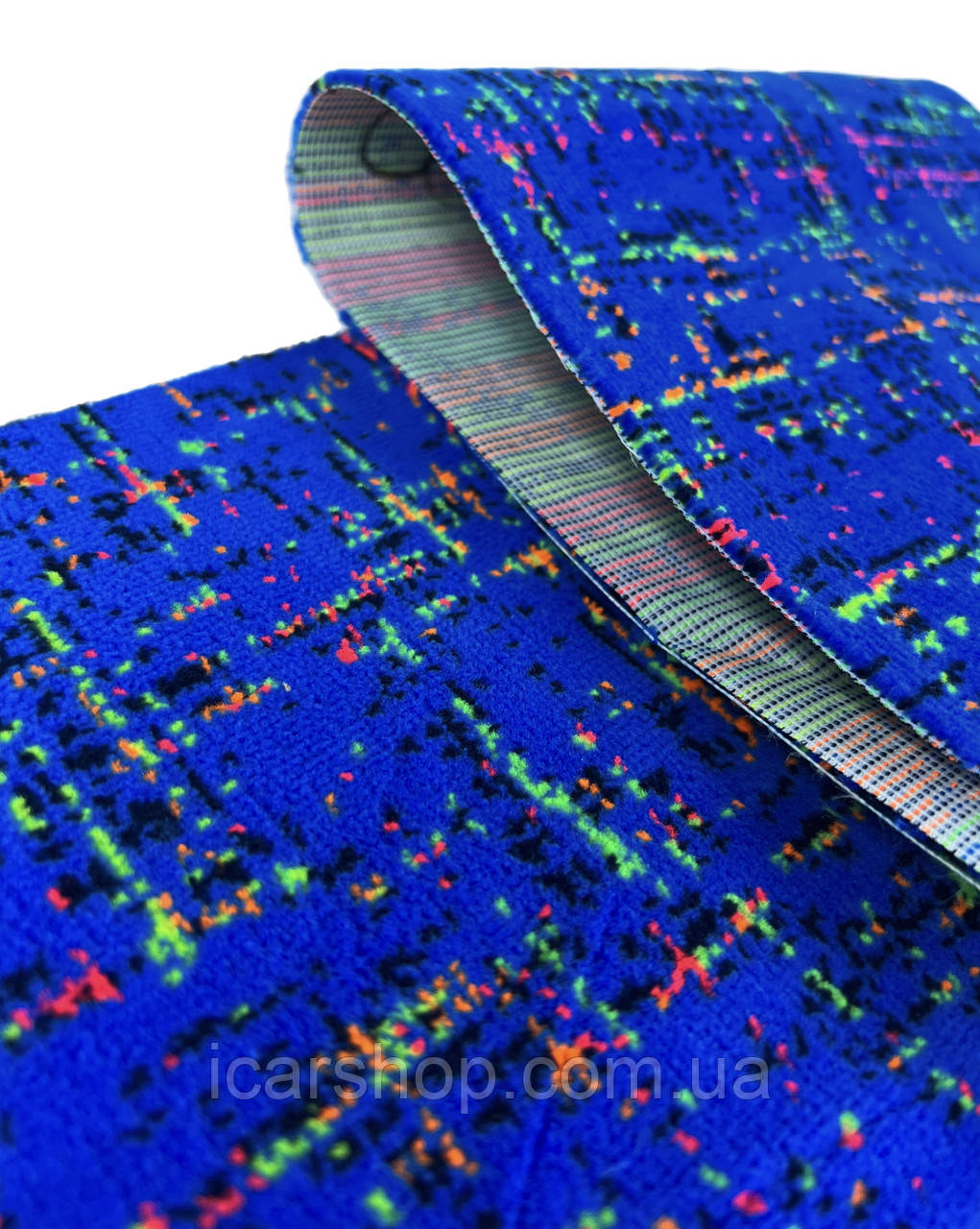 Ткань чехольная 782 синий на отрез 1,5м, материал для перетяжки салона на квадратный метр 3 мм - фото 3 - id-p693520834