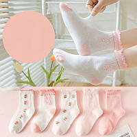 Комплект 5 пар шкарпеток для дівчинки дитячі шкарпетки детские носки (1-47)