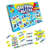 Детские пазлы Логическая азбука для изучения букв, слов на укр. языке
