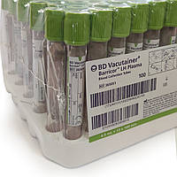 Пробірки BD Vacutainer® Barricor LH для забору венозної крові 4,5 мл, 13х100 мм, Гепарин літію, пластик,