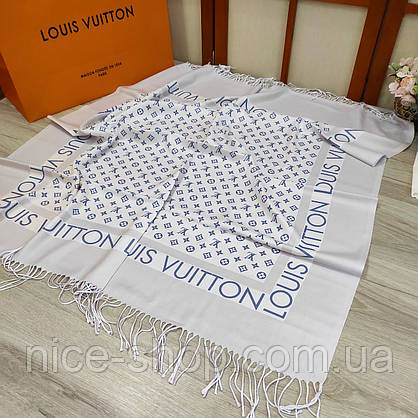 Хустка Louis Vuitton кашемір із бахромою, фото 3