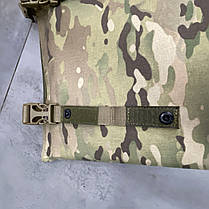Сидушка (каремат) з м’яким балістичним пакетом одинарна, Cordura 1000D, Мультикам, WINTAC, 350 мм х 300 мм, molle, фастекс, фото 6