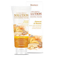 Увлажняющая пенка для умывания Deoproce Natural Perfect Solution Cleansing Foam Oatmeal&Banana 170 мл