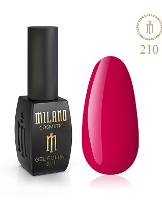 ГЕЛЬ ЛАК MILANO 8 МЛ № 210 гелевий лак для манікюру для LED лампи красивий манікюр