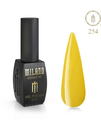 ГЕЛЬ ЛАК MILANO 8 МЛ № 254 гелевий лак для манікюру для LED лампи красивий манікюр