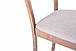 Стілець дерев'яний з м'яким сидінням обідній, кухонний Річард горіх світлий/сірий для кухні, вітальні AMF, фото 7
