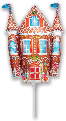 Фольгований міні-шар Пряниковий будиночок (Flexmetal)