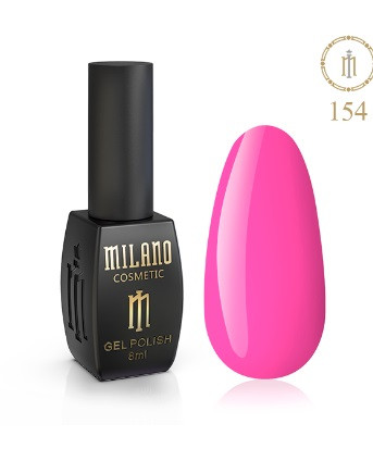 ГЕЛЬ ЛАК MILANO 8 МЛ № 154 гелевий лак для манікюру для LED лампи красивий манікюр