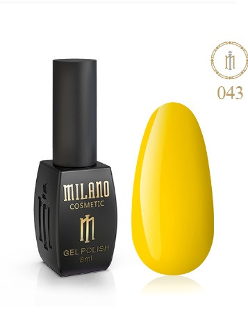 ГЕЛЬ ЛАК MILANO 8 МЛ № 043  гелевий лак для манікюру для LED лампи красивий манікюр, фото 1
