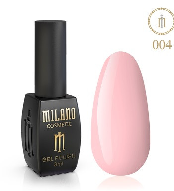 ГЕЛЬ ЛАК MILANO 8 МЛ № 004 нюдовий тілесний лак для манікюру для LED лампи