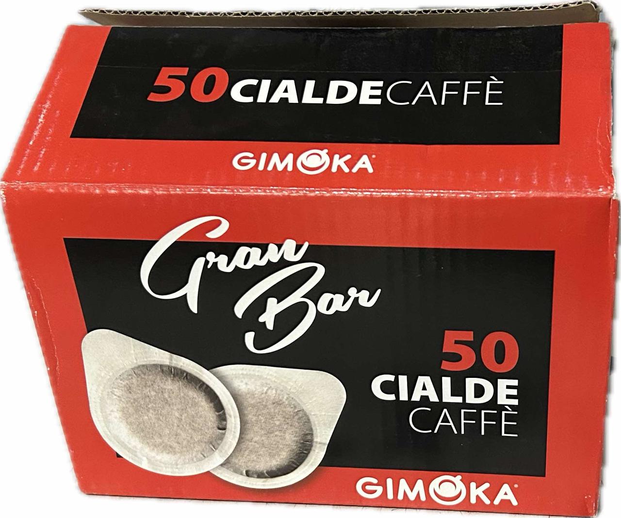 Кава в чалдах монодозах Gimoka Gran Bar 50шт Італія кава в таблетках Джимока