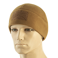 M-Tac шапка Watch Cap Elite флис (320г/м2) с липучкой Coyote Brown, флисовая зимняя шапка, шапка койот мужская