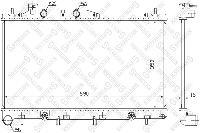 Радиатор охлаждения двигателя Subaru Legacy IV/Outback 3.0i 24V 03-09