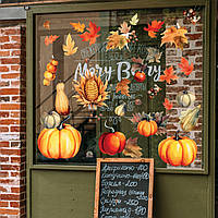 Наклейка вінілова Zatarga "Осінні мотиви" розмір аркуша набору М 1100х500 мм матова