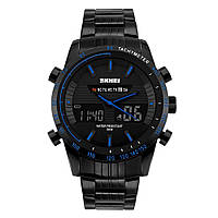 Часы Skmei 1131 BK-Blue BOX (1131BOXBKBL) GL, код: 2744898