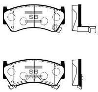 Колодки гальмівні дискові ПЕРЕДН NISSAN PULSAR/ALMER/CYERRY/100А/120А/140А N15 95-, RASHEEN RB14 99- SP1122