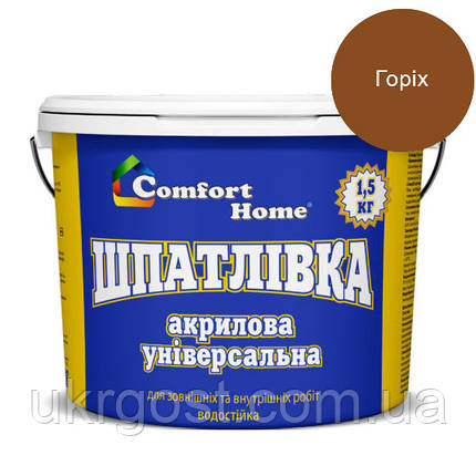 Шпаклівка акрилова Comfort Горіх 1,5 кг, фото 1