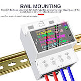 Електро лічильник на DIN рейку з LED-екраном "ВСЕ В ОДНОМУ" AT4PW 100A Tuya WIFI Bluetooth, фото 2