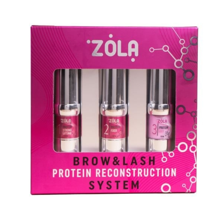 Набір складів для ламінування брів Zola Brow&Lash Protein Reconstruction System, 10 мл