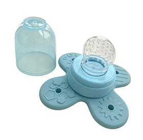 Ніблер силіконовий Kinderenok Nibi Teether 2in1 Блакитний