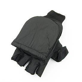 Чоловічі болоньєві рукавиці (мітенки) (арт. 23-16-9) чорні