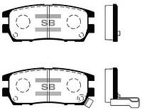 Колодки гальмівні дискові ЗАДН MITSUBISHI LANCER,PAJERO CLASSIC,SPORT,SPACE GEAR 2.0IT-2.5TD 16V 91.04- SP1538