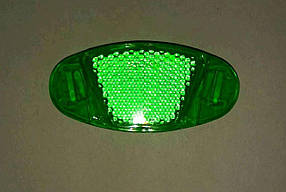 Светоотражатель   велосипедный   (катафот)   (зеленый, овальный)   YKX
