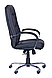 Крісло офісне для керівників і працівників Marselle-Ch хром НВ колір екошкіри Чорний механізм Anifix AMF, фото 3