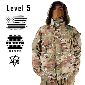 Куртка ECWCS Gen III Level 5, Розмір: Small Short, Колір: MultiCam, Soft Shell