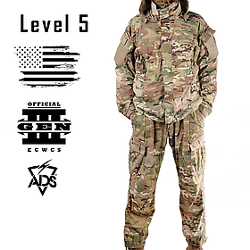 Комплект ECWCS Gen III Level 5, Розмір: X-Large X-Long, Колір: MultiCam, Soft Shell