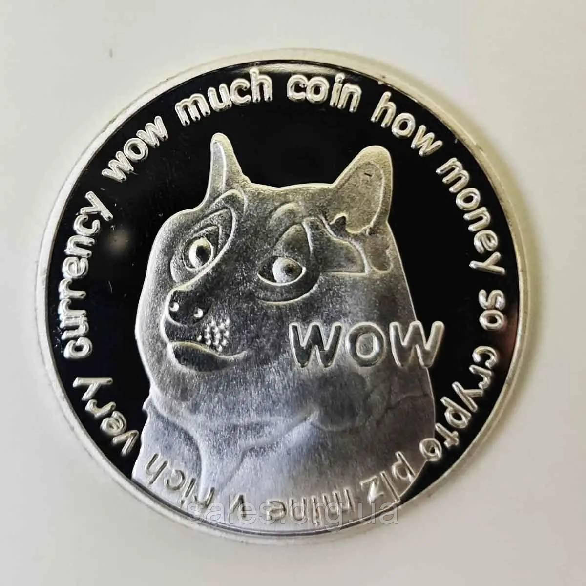 Монета сувенірна Eurs Dogecoin DOGE Срібний колір (DOGE-S) SC, код: 8150797