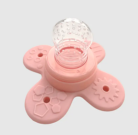 Ніблер силіконовий Kinderenok Nibi Teether 2in1 Блакитний