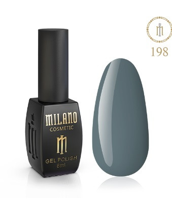 ГЕЛЬ ЛАК MILANO 8 МЛ № 198 гелевий лак для манікюру для LED лампи красивий манікюр, фото 1