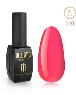 ГЕЛЬ ЛАК MILANO 8 МЛ № 140 гелевий лак для манікюру для LED лампи красивий манікюр, фото 1