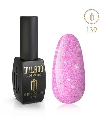 ГЕЛЬ ЛАК MILANO 8 МЛ № 139 гелевий лак для манікюру для LED лампи красивий манікюр, фото 1