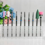 Фрезер для манікюру з насадками Nail Master ZS-601 65 Вт 45000об/хв (машинка для нігтів, шліфування лаку, makeup, фото 3