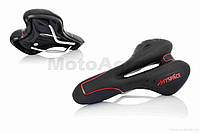 Седло вело (спортивное с вентиляцией, черно-красное) модель ZD-007 "MYSPACE"