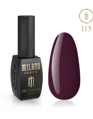 ГЕЛЬ ЛАК MILANO 8 МЛ № 115 гелевий лак для манікюру для LED лампи красивий манікюр, фото 1