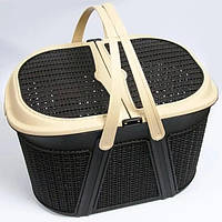 Кошик для пікніка євров'язка Irak Plastik SP-125 Коричневий