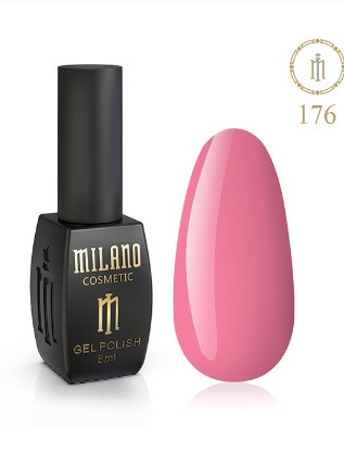 ГЕЛЬ ЛАК MILANO 8 МЛ № 176 гелевий лак для манікюру для LED лампи красивий манікюр
