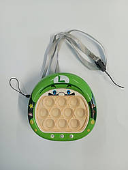 Гра Finger Press Pop-It Console  Маріо зелений. в коробці поп іт