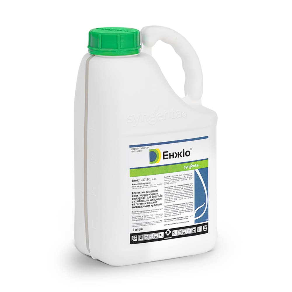 Енжіо 247 SС, інсектицид, Syngenta (Сингента), тіаметоксам, лямбда–цигалотрин, 5 л (10280)