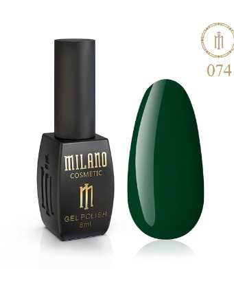 ГЕЛЬ ЛАК MILANO 8 МЛ № 074 гелевий лак для манікюру для LED лампи красивий манікюр, фото 1
