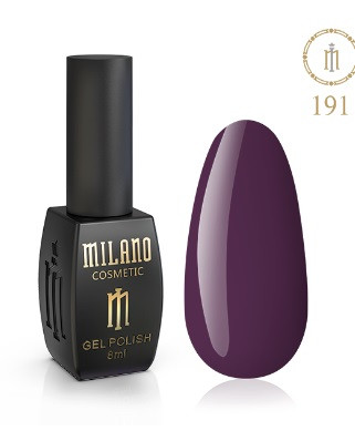 ГЕЛЬ ЛАК MILANO 8 МЛ № 191 гелевий лак для манікюру для LED лампи красивий манікюр, фото 1