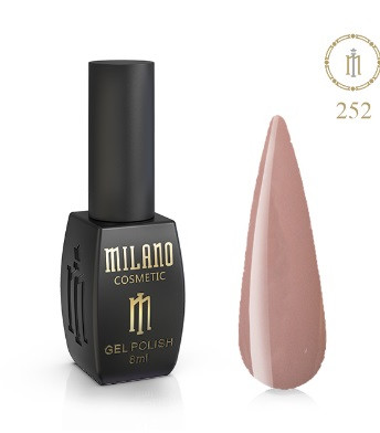 ГЕЛЬ ЛАК MILANO 8 МЛ № 252 гелевий лак для манікюру для LED лампи красивий манікюр, фото 1