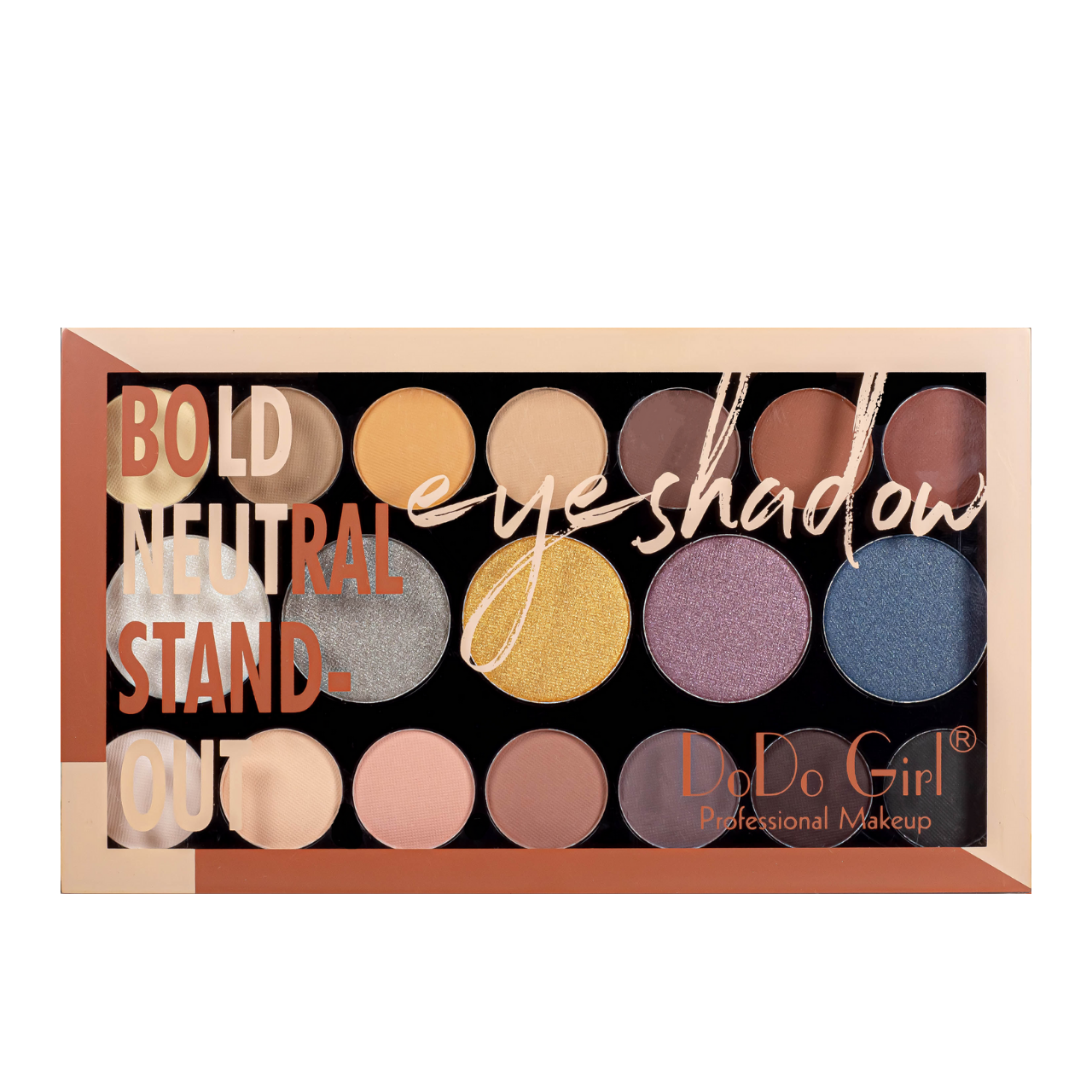 Палетка тіней для повік DoDo Girl Bold Neutral Stand-Out 19 відтінків, тон А, фото 1