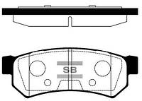Колодки гальмівні дискові ЗАДН CHEVROLET LACETTI 05-. NUBIRA 05-. DAEWOO LACETTI 04-. NUBIRA 03- SP1257