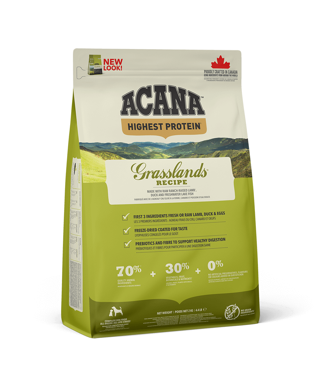Сухий корм для собак усіх порід та стадій життя ACANA Grasslands Recipe Dog 2 кг (a54220)