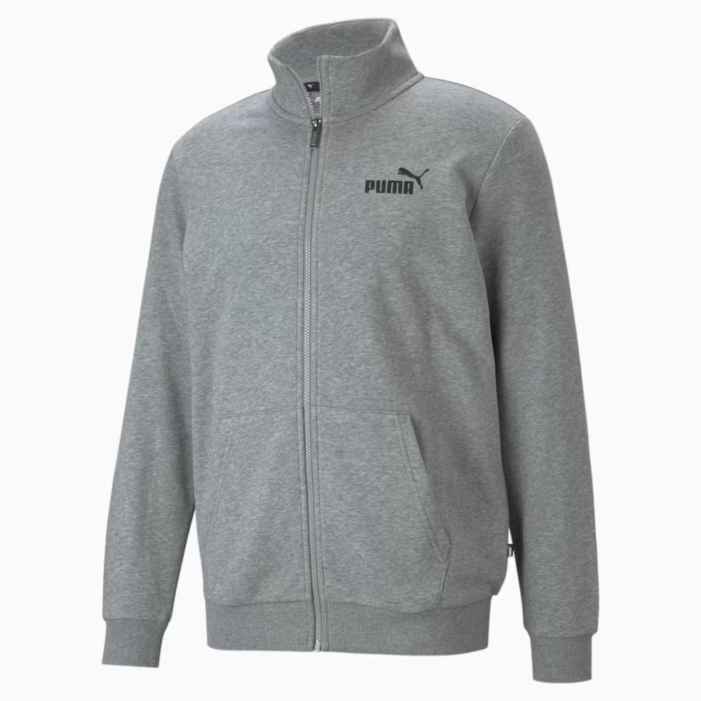 Олімпійка чоловіча Puma Essentials Men's Track Jacket 586696 03 (сіра, бавовна, блискавка, спортивна, бренд пума)
