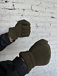 Рукавиці Флісові Олива, фото 2